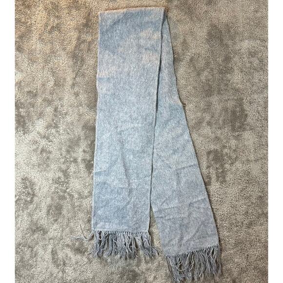 Peruvian Link Alpaca Collection Scarf Made in Peru Gray Fringe - Picture 3 of 5